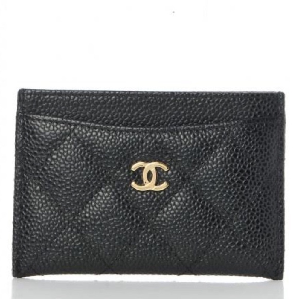 ❌Sold❌Chanel Caviar Quilted Card Holder